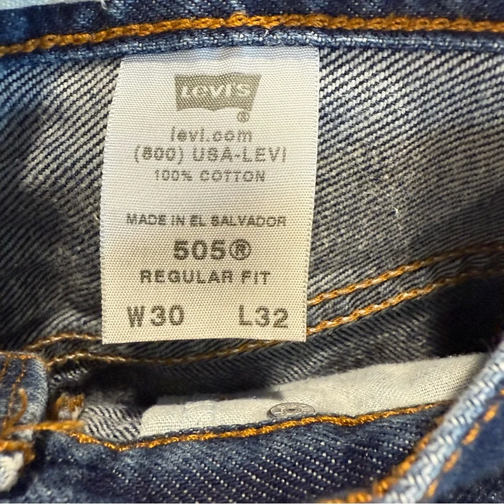 Levi’s Regular Straight 505 Fit Sz‎ 30x32 Men's Blue Jeans
